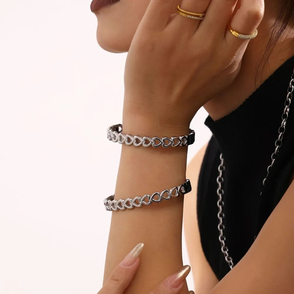 Stainless Steel Heart Bracelet