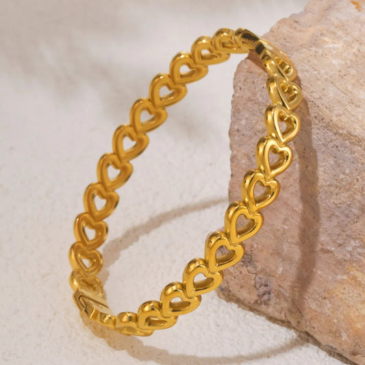 Stainless Steel Heart Bracelet